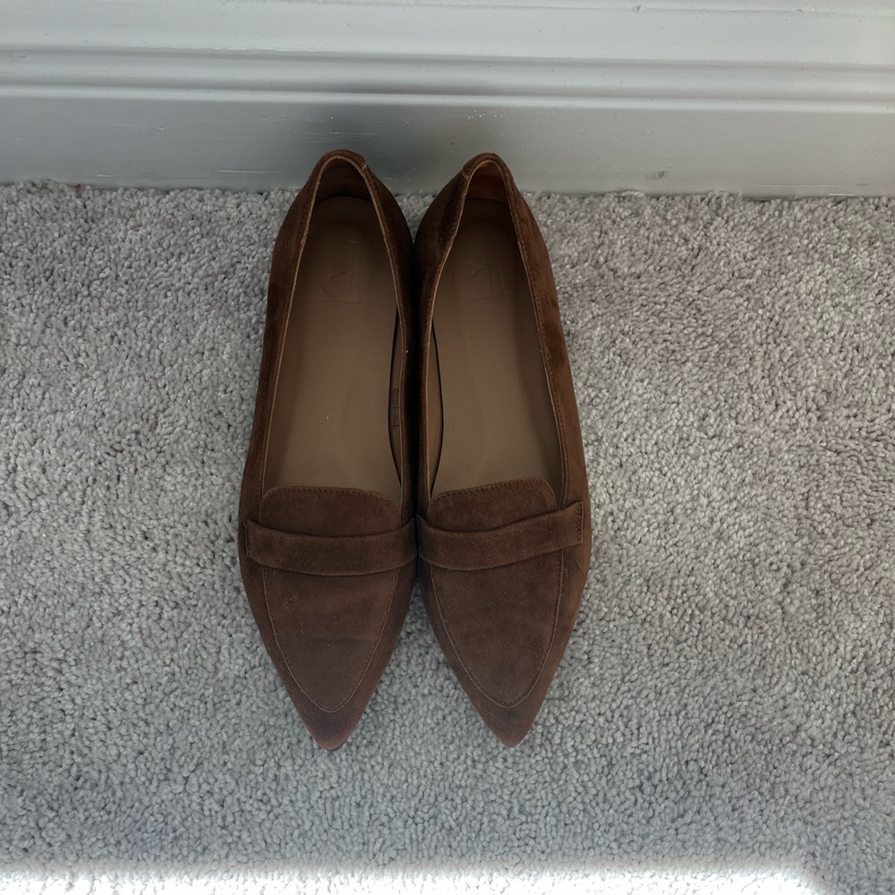 Flattered Suede Brown Loafers